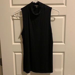 Brand new Express mock tank top, black